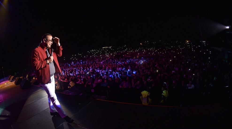 Fotografía de Gilberto Santa Rosa en Salsa al Parque 2018